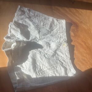 Seaside holiday striped shorts